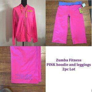 ZUMBA Fitness PINK Hoodie and wide-leg leggings